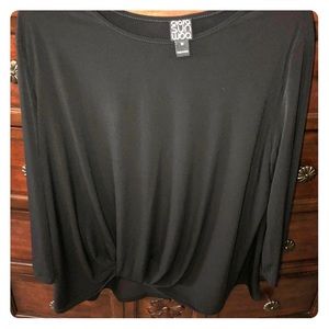 Clara Ann Woo Ombré Twist Hem Top